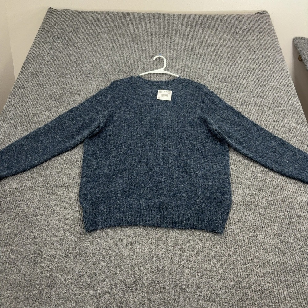 American Eagle Sweater Mens S Blue Recycled Polyester Knit‎ Crewneck Casual Cozy